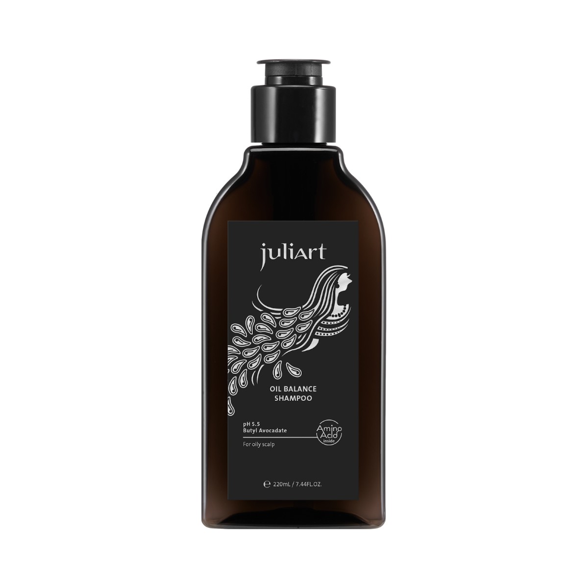 juliArt 極致控油胺基酸洗髮精 220mL 瓶身